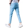 AONGSNNY Pantalones Chinos recortados para Hombre, Ajustados Chinos, Pantalones Caqui,