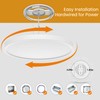 Aphyni Flush Mount Ceiling Light with Remote Control,12in 3CCT [2700K-6000K]