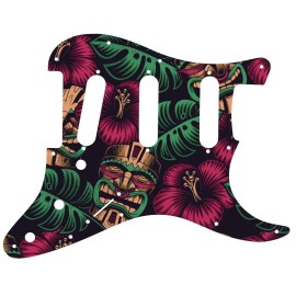 wd Custom Pickguard For Fender Stratocaster MIM & USA aloha tiki