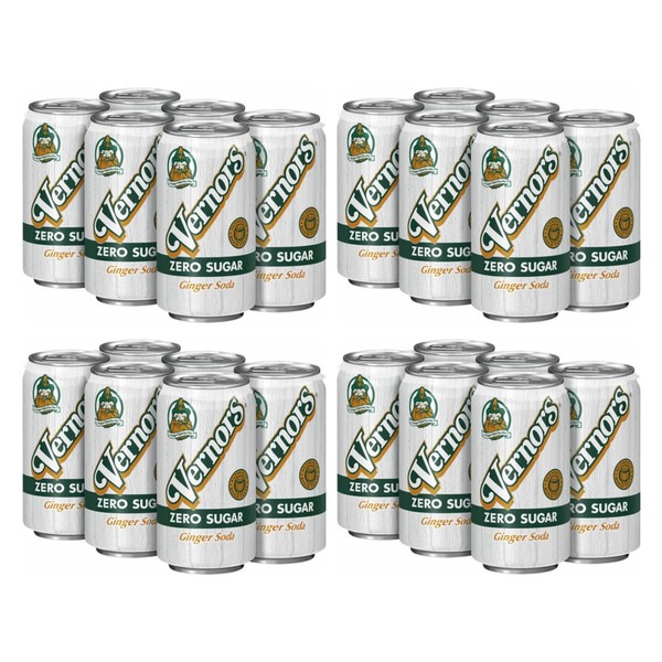 Vernors Diet Ginger Ale, 12 Ounce (24 Cans)