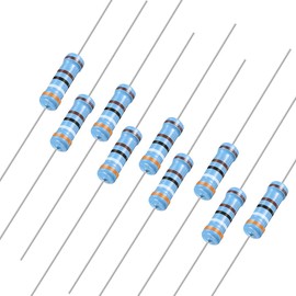 sourcing map Metal Film Resistors 3.9K Ohm 2W 1% Tolerance 5 Colour Band Pack of 30