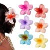 Pack of 6 Flower Hair Clips, Flower Hair Clips, Cute