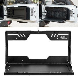 JOYTUTUS Tailgate Table for Wrangler JL JLU 2018-2024, Rear Trunk Foldable Cargo Shelf Storage Molle Panel Wrangler Camping Accessories, Support up to 88lb Storage Cargo Luggage Holder Carrier