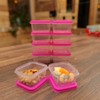 Navoys 10 Mini Square Plastic Containers With Lids 80ml -