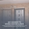 AatrixQuayn Shower Glass Support Bar, Both Sides Available, Frameless Bathroom
