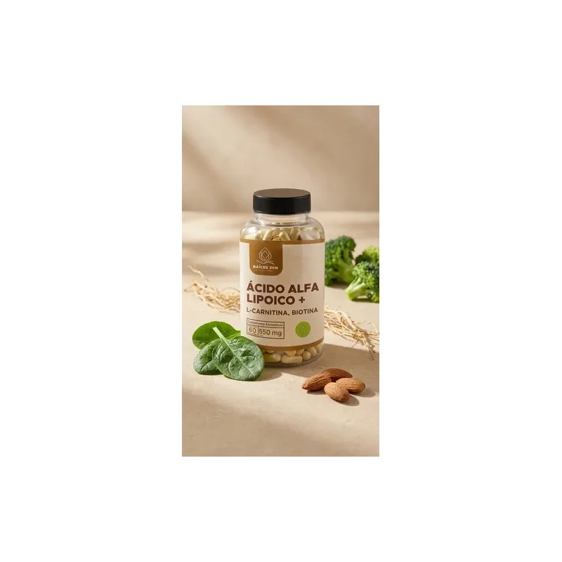 Ácido Alfa Lipoico Raíces Zen Nutrition Company Ala 550mg 60