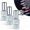 Vanfa Gel Polish Holographic Glitter 9D Cateye - Rainbow Cat Eye 0.5 Oz (Pack of 3)