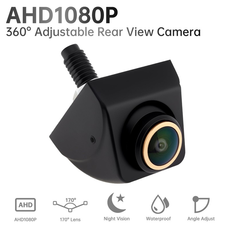 ePathChina Backup/Side View Camera, Waterproof IP68 Night Vision 1080P HD