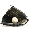 JL-120 rh vinyl baseball glove, outfield, size 12', RH, black