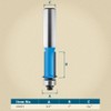 ROCKLER Flush Trim V-Groove Router Bit - 1/2" Dia x