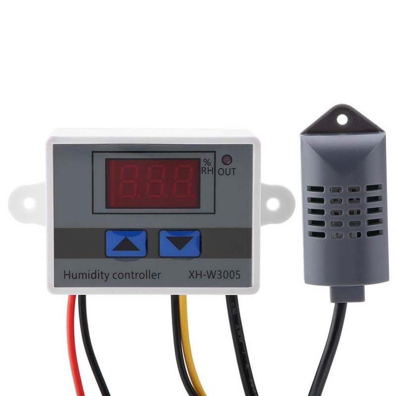 Higrómetro digital, XH-W3005 Controlador de interruptor de higrómetro digital Sensor