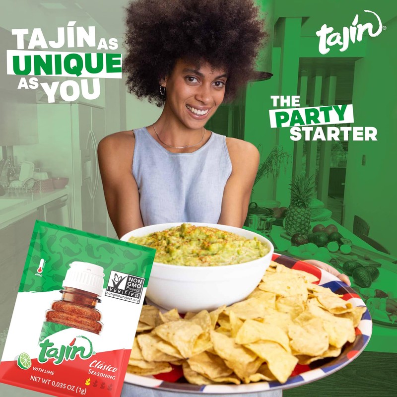Tajin Clásico Chile Lime Seasoning To-Go Packets (Pack of 2)