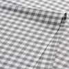 Pack of 6 Grey Gichy Checked Cotton Napkins Heavy Duty