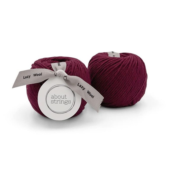 About Strings Lazy Wool Merino Wool Cotton Blend No.5 Chunky