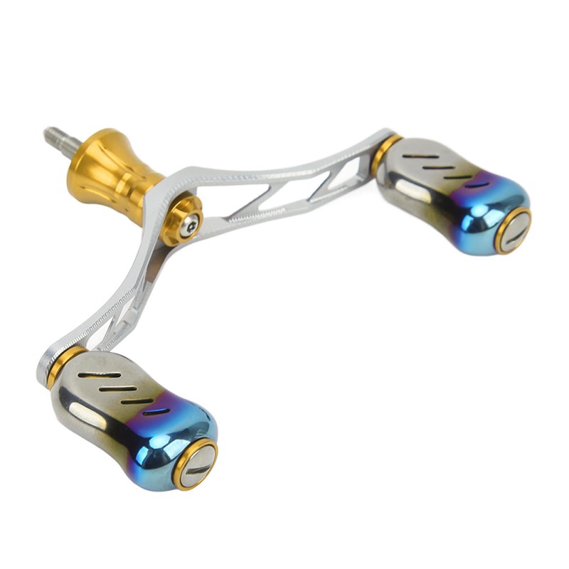 Spinning Double Reel Handle Aluminum Alloy Fishing Rocker Handle DIY