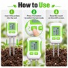 6-in-1 Digital Soil Tester for Plant Care – Backlit LCD