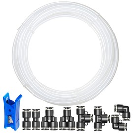 TAILONZ PNEUMATIC Air Line 1/4 inch od Pneumatic Nylon Tube 32.8ft Air Brake Tubing Nylon Hose Kit