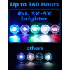BLUEWING 2pcs Club Deep Drop Light Diamond Fishing Lamp 3X-5X