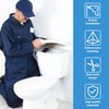 yongyongbuy Toilet Flush Handle – Alloy Cistern Lever Replacement Kit,