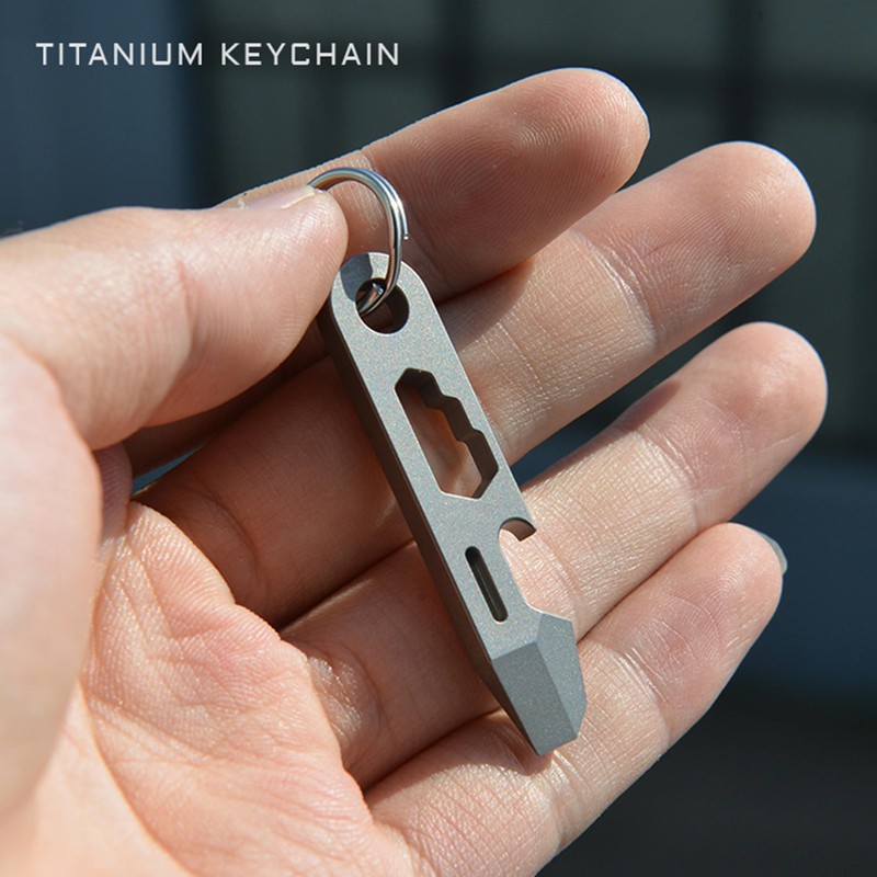 Hamans EDC Pry Bar Keychain Bottle Opener Multi Tool Small