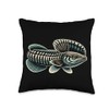 Kuhli Loach Fish Lover Freshwater Aquarium Fish Throw Pillow