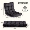 SEGAWE Adjustable Floor Chair Comfy Cushion Gaming Sofa Chiar Seat