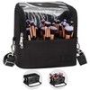Relavel Travel Cosmetic Bag, Stand-up Makeup Brush Bag with Adjustable