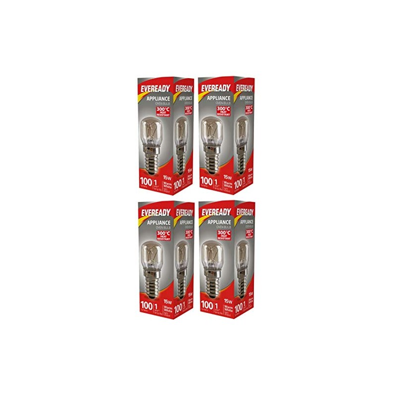 4x Eveready Appliance Bulb 15W