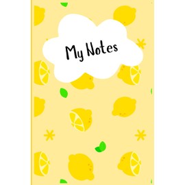 Cute Lemon-Themed Notebook | Bright Aesthetic Journal with Lined Pages | 6x9 Size, 120 Pages