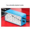 Alarm Clock Blue HD Mirror 2 in 1 Smart LED