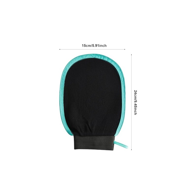 2 Pack Exfoliating Glove Mitt, Reusable Body Scrub Gloves for