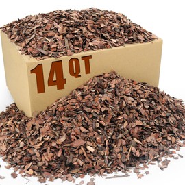 14qt Organic Orchid Potting Bark -Natural Mulch for Potted Plants, Root Development of Orchid Plants and Garden Soil Amendment Mix