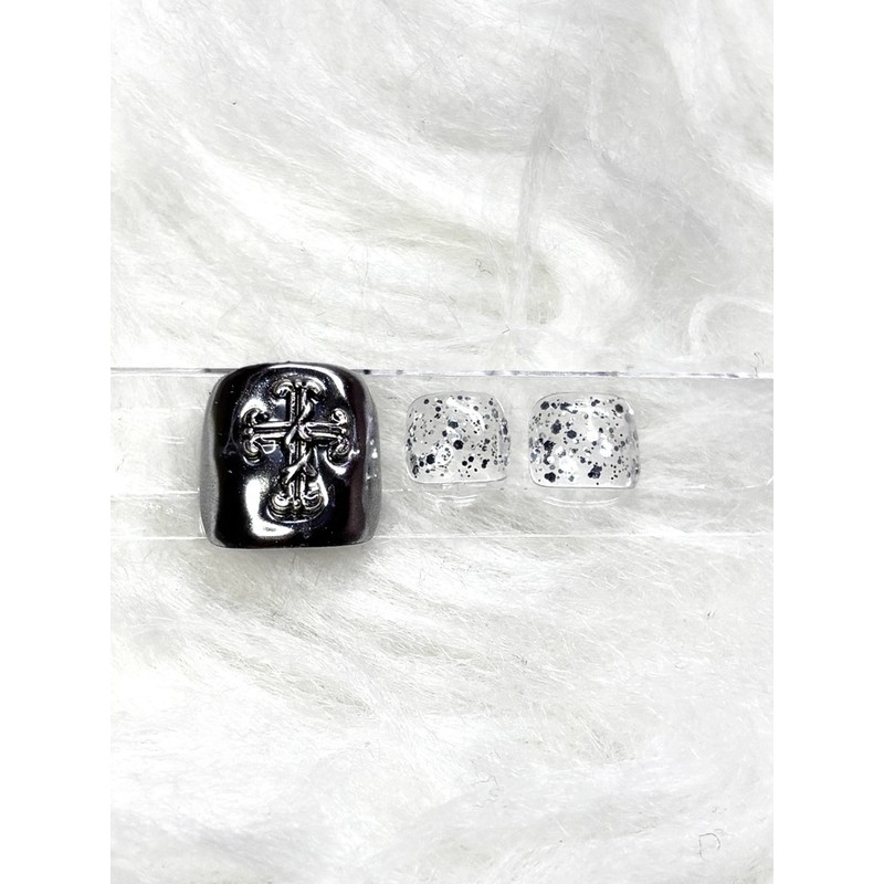 Chrome Silver Paddy Tip - 2 Mini Files / 크롬