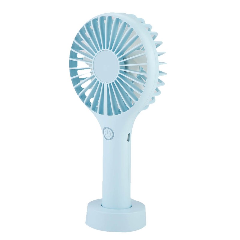 Mini USB Rechargeable Handhold Portable Desktop Cooling Fan (Blue)