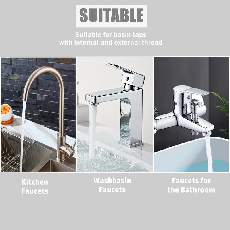 Universal Kitchen Mixer Tap Hose Connector & End Quick Connector,