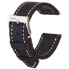 [HMS] Classic Caviar Leather Watch Strap, Quick Release Replacement Band,