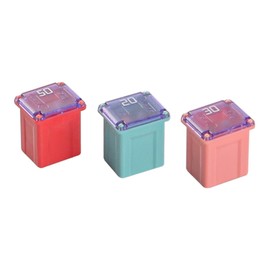 Sarini 15 Pieces Automotive Low Profile Case Jcase Fuses for Trucks, Cars and SUVs, Boats 20A/30A/50A Each 5 Pieces