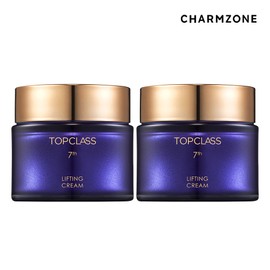 Charmzone Top Class 7th Generation Lifting Cream Whitening Elasticity Collagen Cream 50ml, 2 units / 참존 탑클래스 7세대 리프팅크림 미백 탄력 콜라겐 크림 50ml, 2개