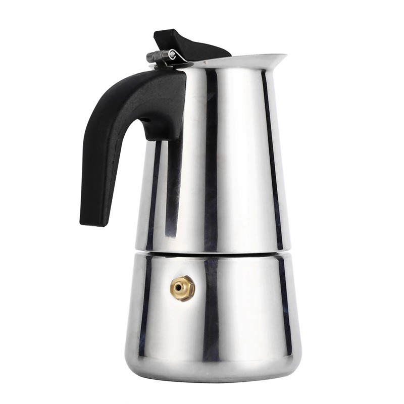 Stainless Steel Percolator Moka Pot Coffee Maker Stove Home Office