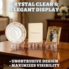 Oungy Mini Easel Stand, 80 Pcs Clear Plastic Display Easel