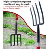 BIHOMIFI Digging Spading Fork Forged Steel with D Grip Handle