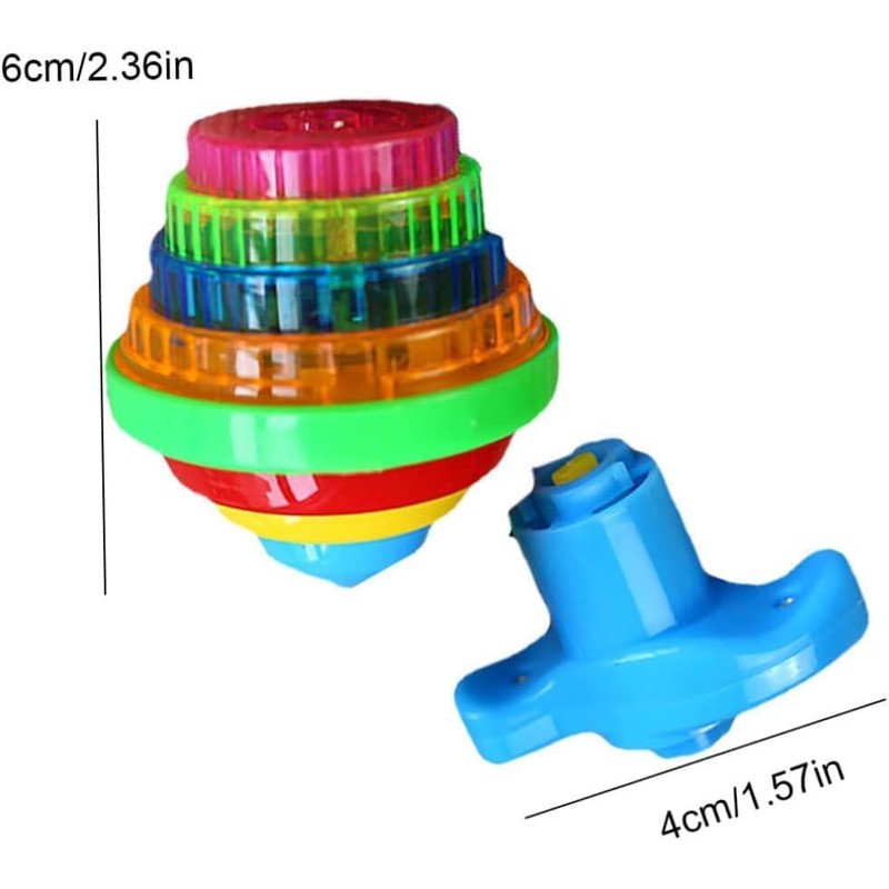 1Pc Multicolour Spinning Top Light up Flashing Spinning Tops Gyroscope