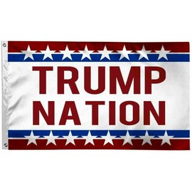 6X10 FT TRUMP NATION 2024 AMERICA American MAGA Nation Flag Brass Grommets USA