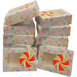 Unbranded Christmas Cookie & Treat gift boxes for Muffins, Pastries & Fruitcake, 12 count