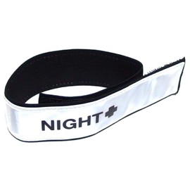 MYST 5505 Reflective Armband, White, Approx. 1.6 x 14.6 inches (40 x 370 mm), For Night Walking, Running, Work