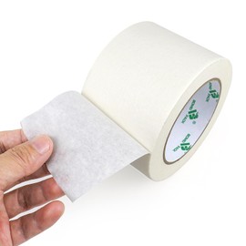 BOMEI PACK Construction Masking Tape, White, Width 3.0 inches (75 mm) x Length 166.3 ft (50 m), Universal Painter Tape, 1 Roll