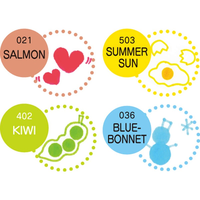 Zig Kuretake Clean Colour Dot 4 Colours Set Dual Tip