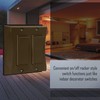 TayMac 5127-2 2-Gang Weatherproof Decorator Switch Cover, Vertical, Bronze