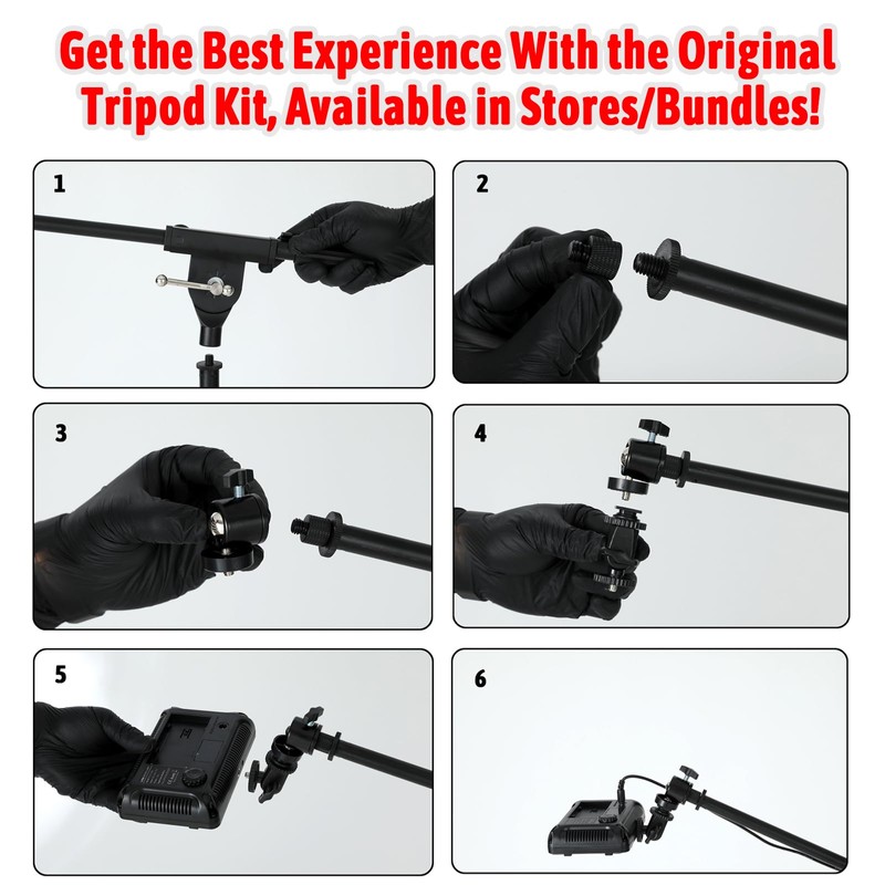 Polarized LED Tattoo Work Light Specialized Tripod for Optimal Stability