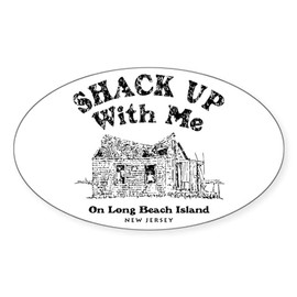 CafePress Shack Up LBI Oval Sticker Oval Car Bumper Sticker
